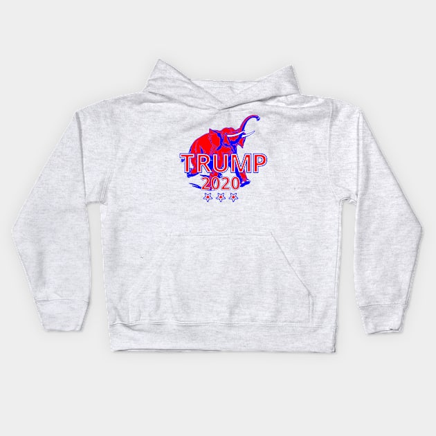 Trump elephant Kids Hoodie by hipop